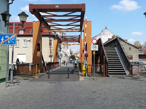 Havelstadt Zehdenick Doppelzugklappbrücke Havelstadt Zehdenick Doppelzugklappbrücke