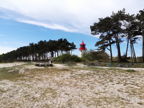 Insel Hiddensee mit dem Leuchtturm Gellen Insel Hiddensee mit dem Leuchtturm Gellen