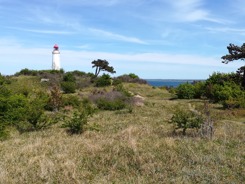 Insel Hiddensee mit dem Leuchtturm Dornbusch Insel Hiddensee mit dem Leuchtturm Dornbusch