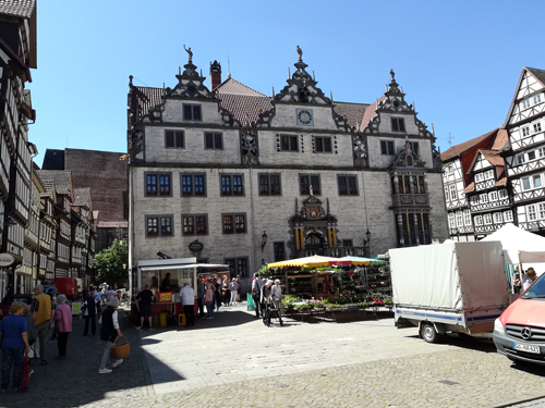 Weser Radweg - Hann. Münden der Marktplatz Weser Radweg - Hann. Münden der Marktplatz