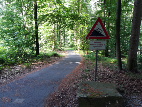 Weser Radweg - mit 25% Steigung Weser Radweg - mit 25% Steigung