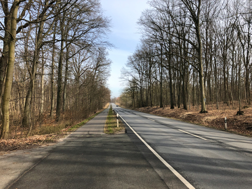 Die gefährliche Straße B 104 Richtung Güstrow Die gefährliche Straße B 104 Richtung Güstrow